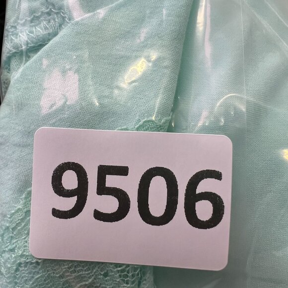 Intimately Free People Top Women's Small Oversized Aqua Blue Tank with Lace Ins - Picture 10 of 10